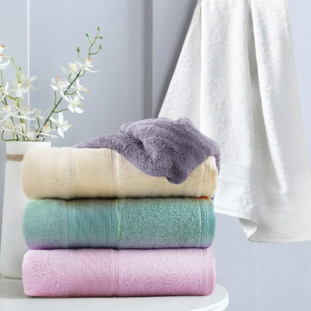 2 Piece Luxury Bamboo Cotton Blend Towels Bath Set 27 x54 Pink for Bathroom Walmart Business Supplies