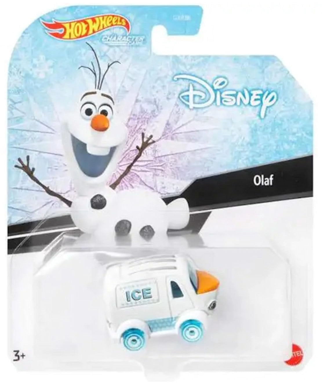 Hot Wheels Disney Frozen Character Cars, Elsa and Olaf, Die-Cast Vehicle Set, 3+ Years