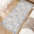 thumbnail image 4 of BERTHMEER 2'x8' Runner Rugs for Hallway Entryway Bathroom Bedroom Kitchen Non Skid Washable Blue Vintage Oriental Accent Runner Rugs, 4 of 5