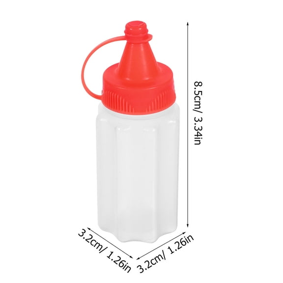 Hytrove 8Pcs Mini Dressing Bottles Portable Leak-Proof for Condiment Storage Kitchen Use General Users