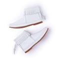 thumbnail image 3 of Minnetonka Women's Back Zip Boot, White, Size 9, 3 of 6
