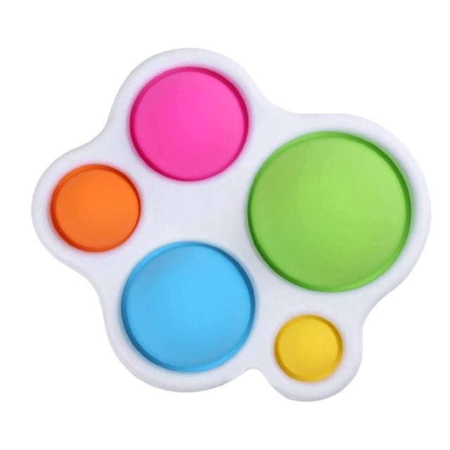 Fidget Toys, Fidget Toy Anti Stress Artículo satisfactorio para niños Juguetes de silicona, juguetes adecuados para regalos de juguetes para niños de 1 año (blanco)
