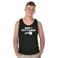 thumbnail image 3 of How Cut Carbs Cutter Foodie Pizza Tank Top T Shirts Men Women Brisco Brands S, 3 of 6