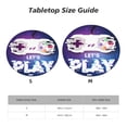 thumbnail image 7 of Lets Play Game Controller Round Fitted Tablecloth Elastic Edged Table Cloth Waterproof Table Cover 48in, 7 of 7