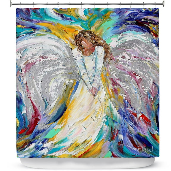 Shower Curtains 70" x 93" from DiaNoche Designs by Karen Tarlton - Angel 1