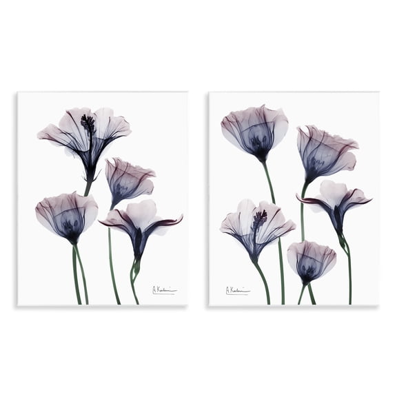 Stupell Industries Bountiful Dusk Lilies Floral Painting Unframed Art Print Wall Art, 11 x 14, Set of 2