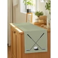 thumbnail image 5 of Table Runner Golf Ball Club Table Runners Game Sports Sage Green Cotton Linen Dresser Scarf Kitchen Dining Table Decor for Home Dinner Party Decor 13x72 Inch, 5 of 9