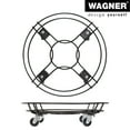 thumbnail image 7 of Wagner 15" Black Round Steel Wire Plant Caddy – Durable, Powder-Coated, 220 lbs Capacity, 7 of 7