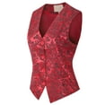 thumbnail image 3 of Made by Olivia Women's Fully Lined 4 Button V-Neck Economy Dressy Suit Vest Waistcoat, 3 of 6