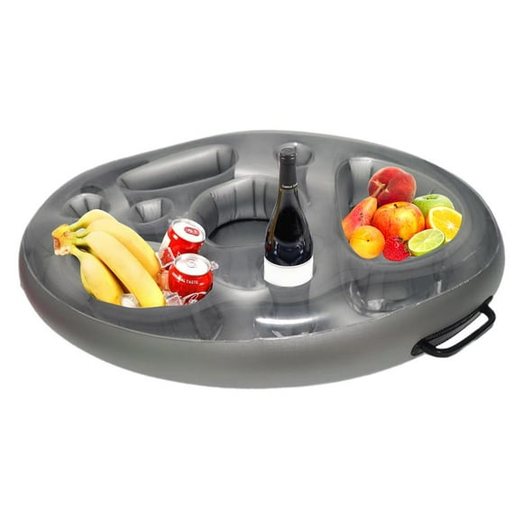 Inflatable Floating Drink Holder,Portable Summer Party Bucket Summer Party Bucket Cup Holder Beverage Cooler Tray Tried and Trusted