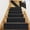 Black, variant on Kingfansion Non-Slip Stair Treads with Reusable Adhesive, Embossed Anti-Fall Mats for Elderly Kids Pets (8x30 Inches Pre-Cut)