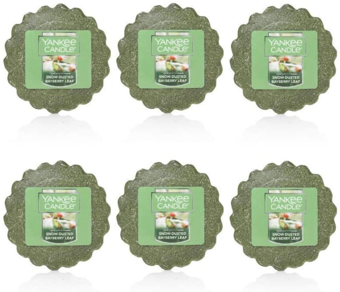 Yankee Candle Tarts SNOW-DUSTED BAYBERRY LEAF Wax Melts Lot of 9 Green New 