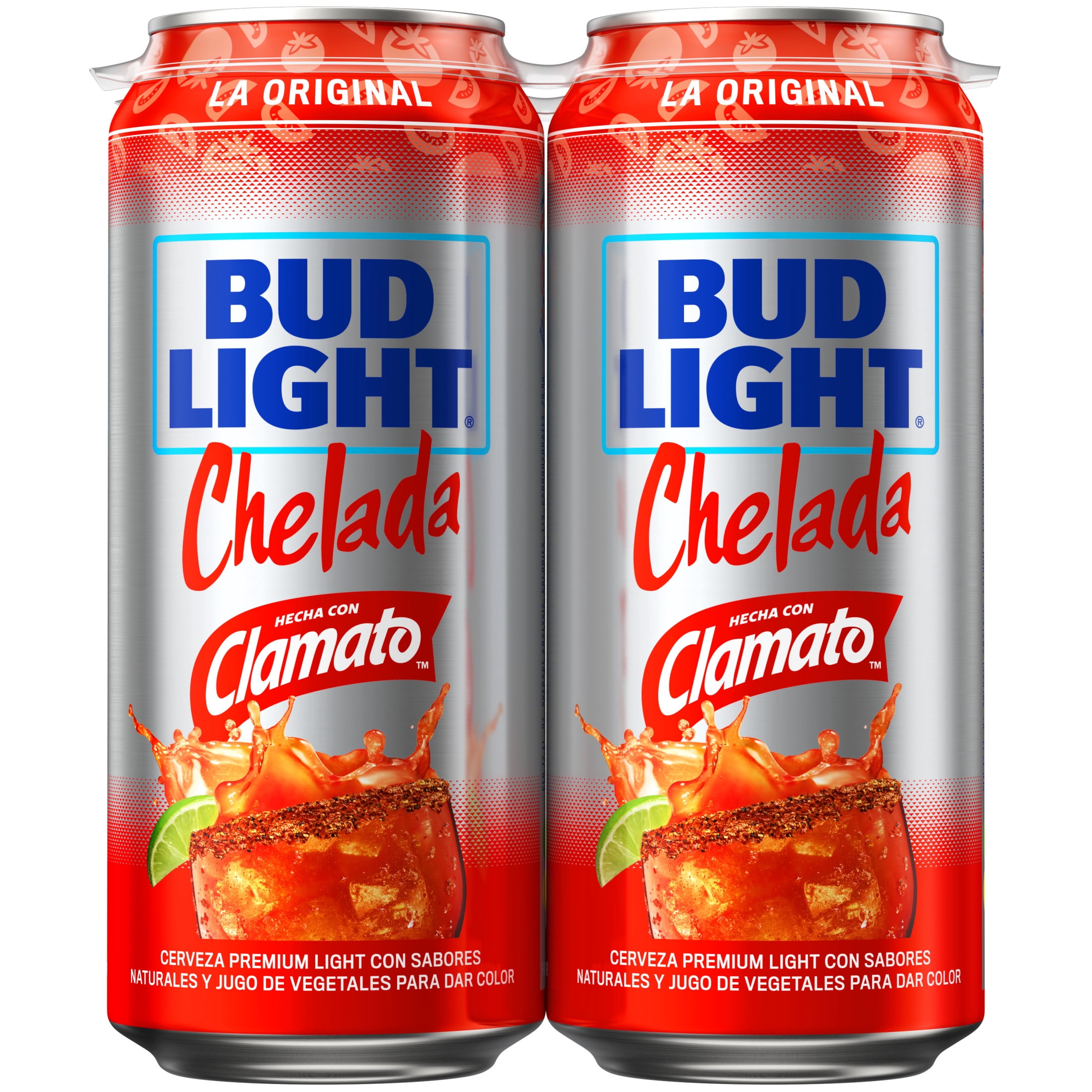 Bud Light Original American Chelada Beer 4 pack 16 fl oz Aluminum Cans 4.2% ABV