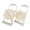 C, variant on Sandals for Girls Beach Sandal Summer Footwear 22 Pairs Solid Chiffon Flower Barefoot Feet Accessories Baby Toddlers Kids