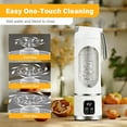 thumbnail image 3 of Portable Blender 450ML Type-C Rechargeable Personal Smoothie Blender, 12-Blade Portable Juicer Blender for Smoothies & Shakes, Mini Portable Juicer Travel Blender for Gym, Office & Outdoor, 3 of 10