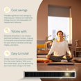 thumbnail image 2 of Somfy WireFree Li-ion Solar Panel Kit - Solar Panel Power - for Somfy RTS Motorized Shades, Blinds and Curtains - Long Lasting, Easy To Install - Includes Brackets, and Glass Mount Adhesive #9027294, 2 of 5