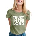 thumbnail image 1 of LUOGENLI T-shirts pour Femme pour Femmes T-Shirt Décontracté Imprimé à Col Rond à Manches Courtes Haut T-Shirt 4xlt T-shirts pour Femmes T-shirts Graphiques T-shirts de la Saint-Valentin pour Femmes T-Shirt Graphique Saint-Patrick Vert TG, 1 of 4
