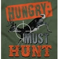 thumbnail image 2 of Hunter Hungry Must Hunt Crosshairs Plus Size Crewneck Graphic Tee Shirt Brisco Brands 3X, 2 of 5
