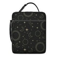 thumbnail image 5 of Constellation Gothic Lunch Box: Starry Night Pattern with Gold Sun/Moon Accents - Insulated Reusable Bag, Leakproof Cooler Tote with Zipper Closure, 5 of 6