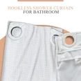 thumbnail image 3 of Refurbished Canadian Linen Beautiful Hookless Shower Curtain for Bathroom, 3 of 3