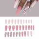 thumbnail image 2 of Juego de 30 puntas de uñas postizas Ticfox cobertura completa tipo largo, 2 of 14