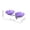 Purple, variant on Double-Layer Flower Soap Dish Set Cute Wall-Mounted Lotus Shape Soap Rack,Punch-Free Self-Draining Soap Holder Sponge Holder Storage Rack for Bathroom Bathtub Kitchen Shower Spaces