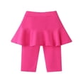 thumbnail image 2 of MIASHUI Leggings pour Filles avec Jupe Pantalon d'Uniforme Scolaire pour Enfants Jupe à Volants, Rouge, 6-7 Ans, 2 of 3
