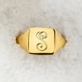 thumbnail image 4 of Ross-Simons Italian 14kt Yellow Gold Personalized Signet Ring, Women's, Adult, 4 of 5