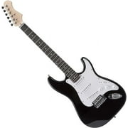 Open Box RockJam Black Electric Guitar with Guitar Bag
