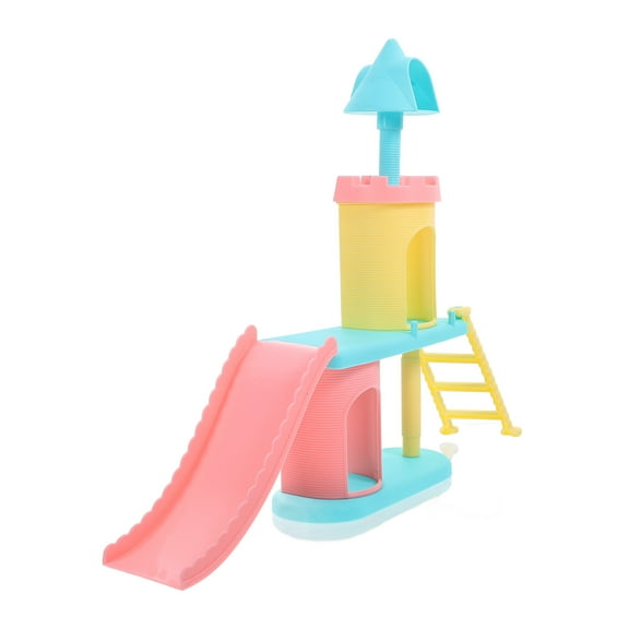 SOPOTUTU ABS Multi Dollhouse Playground Slide Toy Accessory for Kids Home Decor and Creative Play