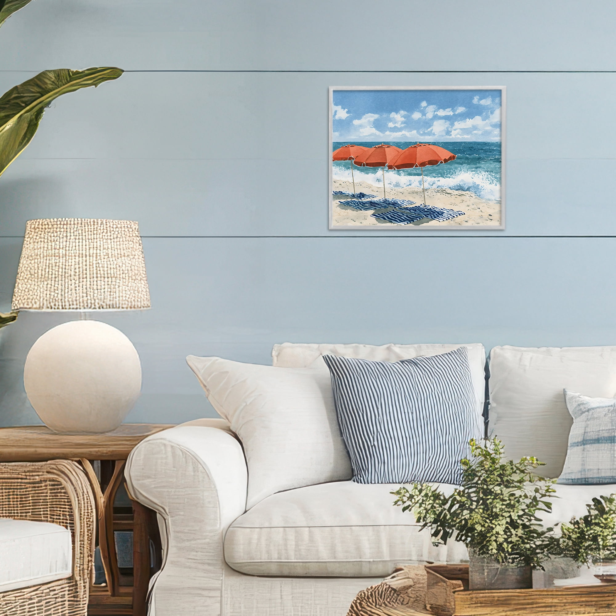 Stupell Industries Shade From The Sun Gray Framed Giclee Art, design by Franklyn Gregory