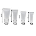 thumbnail image 3 of Raindrops 4pcs Travel Bottle Sub Bottle Facial Hand Cream Cosmetics for Travel (White), 3 of 8