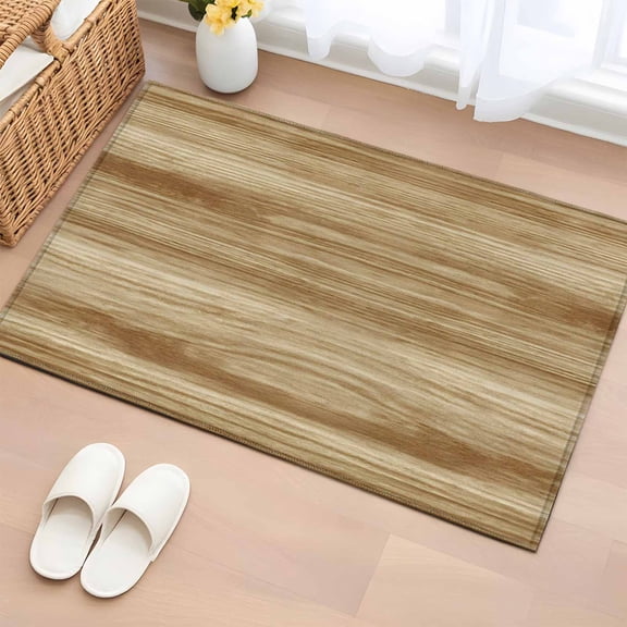 Light Brown Wood Grain Entryway Rug 2'x3' Non Slip Front Door Mats, Western Farmhouse Barn Door Entrance Rugs Indoor Outdoor Carpet, Washable Floor Mats Small Area Rug for Bedroom Kitchen