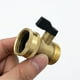 thumbnail image 4 of Conector de manguera de jardín de latón macizo | Rosca macho y hembra de 3/4" | Adaptador de grifo y espiga de alta resistencia | 1 pieza, 4 of 7