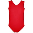 thumbnail image 3 of Kids Girls Swimsuit Red 1 Piece Swimsuit Teens Sleeveless Quick Dry Pool Parties Summer Cute Girl Swimwear 7-8 Years, 3 of 4