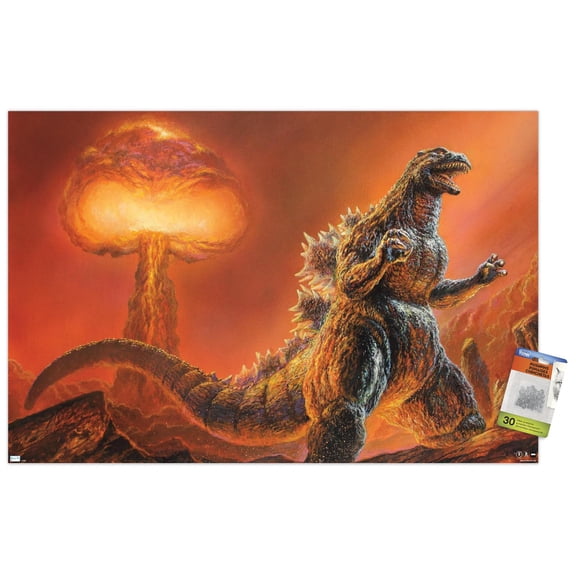 Godzilla: Comic - Nuclear Wall Poster with Pushpins, 22.375" x 34"