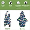 thumbnail image 6 of Fotbe Dinosaur Print Small Dog Sweater Hoodies Pet Grey Hooded Soft Fleece Sweatshirts with Pocket Fall Winter Puppy Cat Sweaters Warm Clothes-Medium, 6 of 7