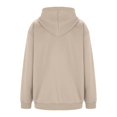 thumbnail image 7 of Brglopf Womens Zip Up Hoodies Oversized Sweatshirt Long Sleeve Fleece Jackets Coat Workout Y2K Fall Trendy Outwear with Pockets(Khaki,XXL), 7 of 7