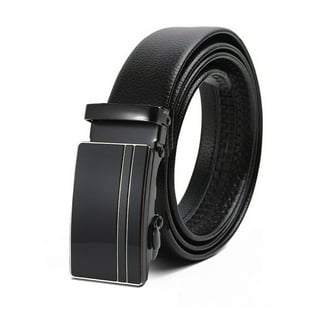 men's exact fit slide dress belt Beltiscool Men's Automatic Buckle Slide Ratchet Feather Edged Perfect Fit Dress Belt, Size: One up to 46 waist, Brown