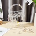 thumbnail image 3 of 140 Holes Earring Stand Earring Hanger Rack Acrylic Earring Hanger Rack with Mini Hangers Earring Hanging Organizer for Selling Woman Earring Ear Stud Merchant Show 1.5x5.5x7”, 3 of 9