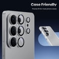 thumbnail image 5 of [1 Pcs] for Samsung Galaxy S26 Ultra Camera Lens Protector - Matte Titanium Alloy [Military Grade Shatterproof] [Strong Adsorption] Glass Camera Screen Protector for S26 Ultra,Silver, 5 of 5