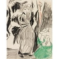 thumbnail image 2 of Ernst Ludwig Kirchner 15x18 Black Ornate Wood Framed Double Matted Museum Art Print Titled - Woman in Front of the Mirror (1910), 2 of 5