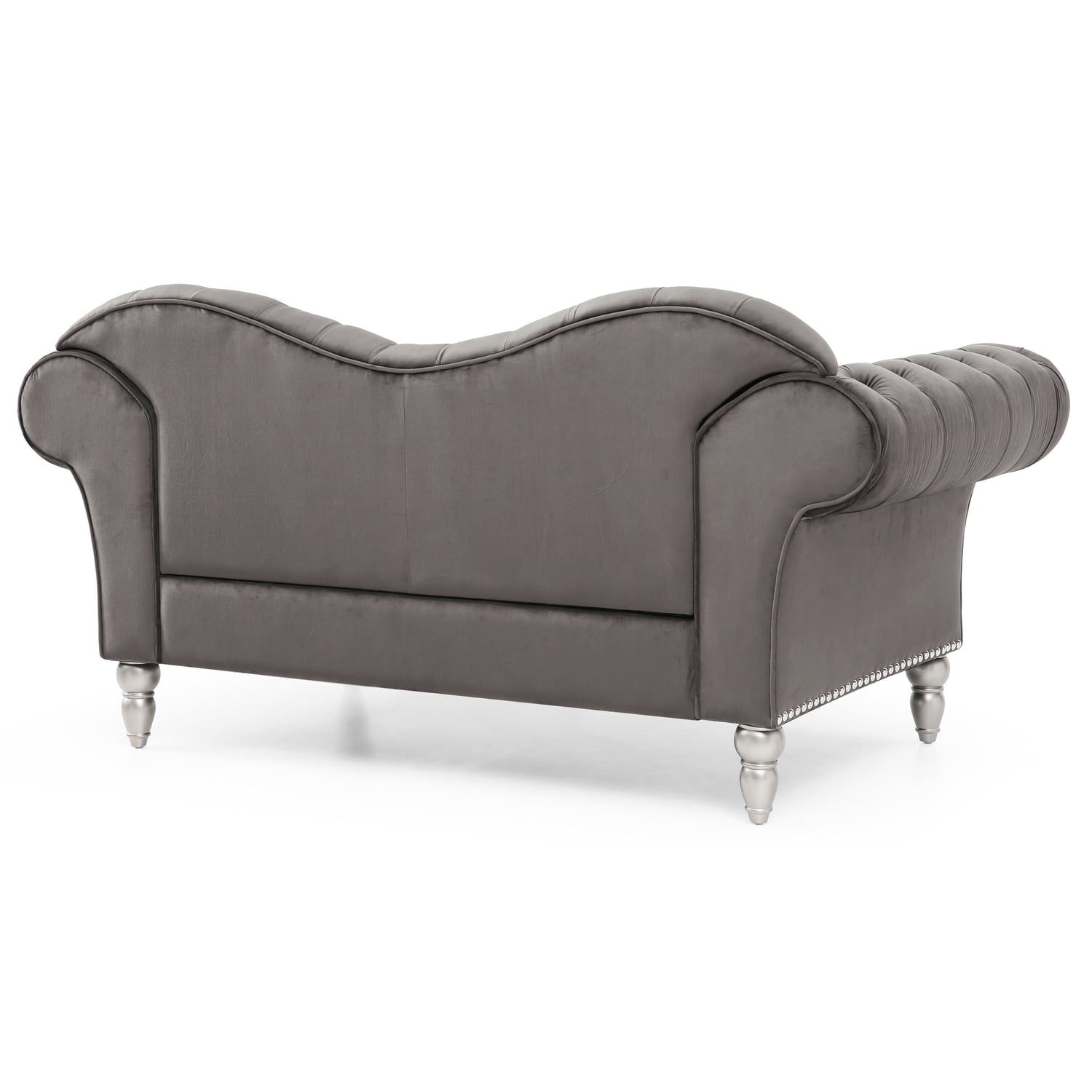 Glory Furniture Wilshire G0951A-L Loveseat   DARK GRAYVelvet