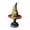 8"-D, variant on Witch Hat Lamp, Halloween Stained Glass Resin Witch Hat Desk Lamp, USB Powered Gothic Wizard Hats Night Light, Festive Atmosphere Night Light for Halloween Party Decor(8"-E)