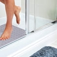 thumbnail image 6 of Curved Clear Grey Square Shower Mat Non Slip, And Machine Washable Quadrant, 6 of 6