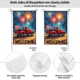 thumbnail image 2 of Welcome Summer Garden Flag Patriotic Fireworks Red Truck DoubleSided Yard Flag 12x18 Inch Independence Day Outdoor Decoration Holiday Festivities Seasonal Farmhouse Banner, 2 of 8