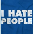 thumbnail image 2 of I Hate People Sarcastic Cynical Humor Womens Slim Fit Graphic Tee Brisco Brands S, 2 of 5