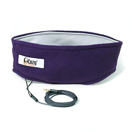 CozyPhones Sleep Headphones - New Contour Series with Cool Mesh Lining & Ultra Thin Earphones - Perfect for Air Travel, Meditation, AMSR & Insomnia - Violet