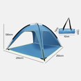 thumbnail image 2 of YINGQING Tente en Polyester Facile à Ouvrir et Fermer Pare-Soleil et Imperméable pour Camping Grande Bâche de Tente 3 Ventilations, 2 of 5
