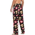 thumbnail image 4 of Top-kevin Multi- Valentines Monkey Men's Pajama Pants Pjs Bottoms with Pockets Sleep Lounge Pants for Men, 4 of 13